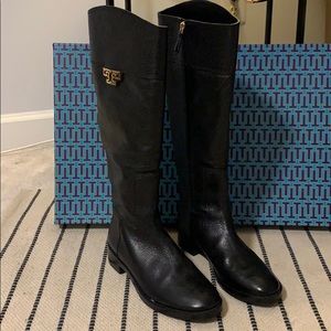 Tory Burch Joanna Riding Boot Black NWT